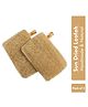 Nat Habit Natural Sun Dried Bath Loofah | Body Sponge & Scrubber For Men & Women - Skin Exfoliation - Pack Of 2