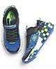 Skechers Velcro Closure Mega Craft 3.0 Casual Shoes - Black Blue & Lime