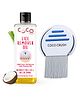 Coco Crush Lice Remover Comb & Hair Oil Set, 100% Natural, Kills Lice & Nits in 20min - 100ml Lice Oil & Comb