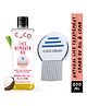Coco Crush Lice Remover Comb & Hair Oil Set, 100% Natural, Kills Lice & Nits in 20min - 200ml Lice Oil & Comb