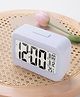 Kuber Industries ABS Battery Oprated Loud Digital Alarm Clock|Desk, Table Clock|Alarm Clock For Heavy Sleepers (White)