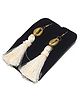 SKD Tassel With Shell Detailed Earrings - White