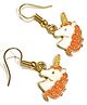 SKD Unicorn  Detailed Earrings - Orange
