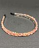 SKD Seed Beads Embellished Hair Band - Pink