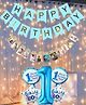 Puchku Boy first Birthday Decoration kit - 4 Pcs Combo with banner