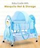 Baby Cradle With Mosquito Net & Storage Lion Shaped - Blue