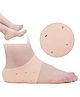 FAVON Pack of 1 Pair Anti Crack Silicon Heel for pain Relief and Cushioning