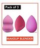 FavOn Pack Of 3 Professional Makeup Puffs With Storage Box(Color May Vary)