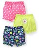 Babyhug 100% Cotton Knit Bloomers with Polka Dot & Floral Print  Pack of 3 - Multicolour