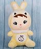 Dukiekooky Cute & Adorable Yellow Bunny Soft/Plush Toy for Kids, Height - 30 cm