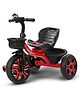 Baybee TRIXG Baby Tricycle for Kids, Smart Plug & Play Kids Cycle with Eva Wheels, Bell, Storage Baskets & High Backrest Baby Cycle for Kids (Red)