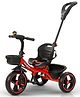 Baybee Trixg Pro 2 in 1 Baby Tricycle for Kids, Smart Plug & Play Kids Cycle with Parental Push Handle, Bell & Storage Baskets(Red)
