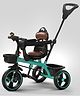 Baybee Albine 2 in 1 Baby Tricycle for Kids, Plug N Play Kids tricycle with Adjustable Parental Control, Cushionseat & Safety guardrail(Green)