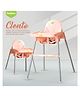 Baybee Clento 2 in 1 Baby High Chair for Kids, Baby Feeding Chair with 2 Height Adjustable, Footrest, Tray, Mobile Stand, 3 Point Safety Belt | Kids High Chair for Baby (Pink)