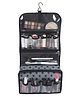 PrettyKrafts Vanity Toiletry Bag  Nov Woven Material with Hanging Hook , Grey