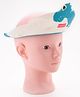 Babyhug Adjustable Shower Caps with Buckle  & Dino Print - Blue