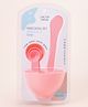 Facial Mask Bowl Set with Spoon Brush & Spatula - Pink