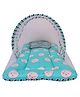 Babytoons Cotton Modern Toddler Mosquito and Insect Protection Net/Mattress (0-12 Months, Green)