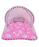 Babytoons Cotton Modern Toddler Mosquito and Insect Protection Net/Mattress (0-12 Months, Pink)