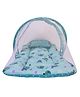Babytoons Baby Bed with Thick Mattress, Mosquito Net with Zip Closure & Neck Pillow, Day_Bed Baby Bedding for New Born (0-12 Months, Green)