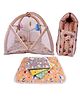Babytoons New Born Baby Girl's and Baby Boy's Cotton Sleeping Essential Luxury Bedding Set (Brown, 0-12 Months)