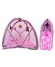 Babytoons New Born Baby Luxury Bedding Set Play Gym Bed with Mosquito Net & Sleeping Bag Combo (Pink, 0-12 Months)