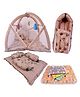 Babytoons Baby Bedding Set Combo Premium Sleeping Essential Items for Unisex Infants(Brown, 0-12 Months)