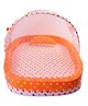 Babytoons Baby Bedding Set Cotton Bed With Mosquito Net And Bumper Guard (0-12 Months) Orange