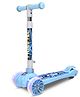 Tygatec 3 Wheel Scooter for Kids with LED Flashing Wheel with 3 Height Adjustments Handles ( Sky Blue )