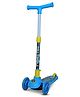 Tygatec 3 Wheel Twist Kids Scooter for Kids of 3 to 12 Years, LED Magic Wheels, Smart Kick Scooter with Fold-able & Height Adjustable Handle for Baby Boys and Girls with Foot Brakes ( Blue )