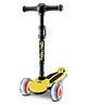 Tygatec 3 Wheel Premium Smart Kick Scooter with Fold-able & Height Adjustable Handle for Girls and Boys ( Yellow )