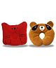Chinmay Kids Cotton Toons & Characters Baby Pillow Pack of 2 - Red, Brown