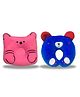 Chinmay Kids Cotton Toons & Characters Baby Pillow Pack of 2 - Pink, Blue