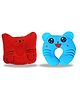 Chinmay Kids Cotton Toons & Characters Baby Pillow Pack of 2  Orange, New Sky Blue