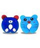 Chinmay Kids Polyester Fibre Animals Baby Pillow Pack of 2  Blue -  New Sky Blue