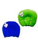 Chinmay Kids Mustard Seeds Toons & Characters Baby Pillow Pack of 2  (Blue & Green)