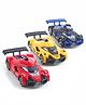 ZOE Metal Die-Cast Sports Street Racer Car Pack of 3 (Colour May Vary)