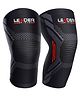 Leader Sportz Knee Support For Unisex| 3D Knit Knee Brace for Pain Relief & Gym Exercises (Medium, Black)