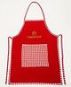 Li'LL Pumpkin Red Colour Masterchef Apron for Eating Meals, Drawing, Painting, cooking, Playing, school, ideal for Kids 6-9 Years- Red
