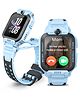 imoo Kids Watch Phone Z7 [4G Cellular + GPS + Health], 4G Smartwatch, HD Video & Voice Call, GPS Enabled with 14 Days Historical Track, Kids Emotion Detector, HeartRate, Body Temp., SPO2 -Blue