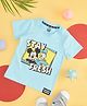 Pantaloons Baby Disney Featuring Half Sleeves Mickey Mouse & Donald Duck Printed Cotton Tee - Tropical Breeze