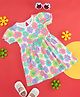 Pantaloons Baby Half Sleeves Floral Printed Flared Dress - Rosa Shadow Pink