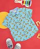 Pantaloons Baby Half Sleeves Banana Printed Shirt - Light Blue