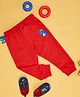 Pantaloons Baby Dinosaur Printed Joggers - Red