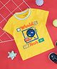 Pantaloons Baby Half Sleeves Earth Printed Tee - Dandelion Yellow