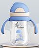 R for Rabbit Tritan Dino 320ml Baby Straw Sipper for Kids | Twin Handle Non Toxic BPA Free Soft Silicone Straw Sippy Bottle | Leak Proof Drinking Sippy Cup for 9+ Months Babies (Cream Blue)