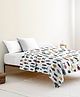 The Baby Atelier 100% Organic Coloured Fish Junior Quilt