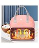 Babymoon Milk Preservation Baby Moms Mothers Diaper Bag Portable Travel Insulated Milk Bottle Container Storage Cooler Bag - Peach&Grey