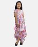 Kiddopanti Half  Sleeves Abstract Printed Dress - White