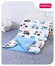 Babyhug Sherin & Poly Wool All Season Blanket Comforter Transport Print- Blue| New Born| Toddler Blanket| Baby Skin Friendly| Super Soft Wool Material| Machine Washable| Breathable Fabric| Warm and Cozy| Boys and Girls